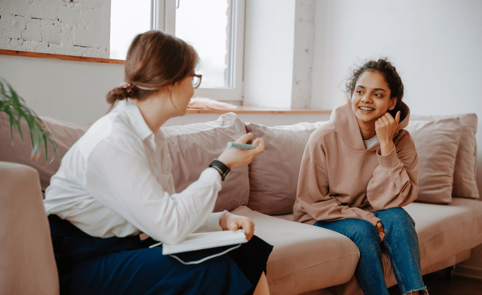 a patient and therapist engaging in ERP therapy